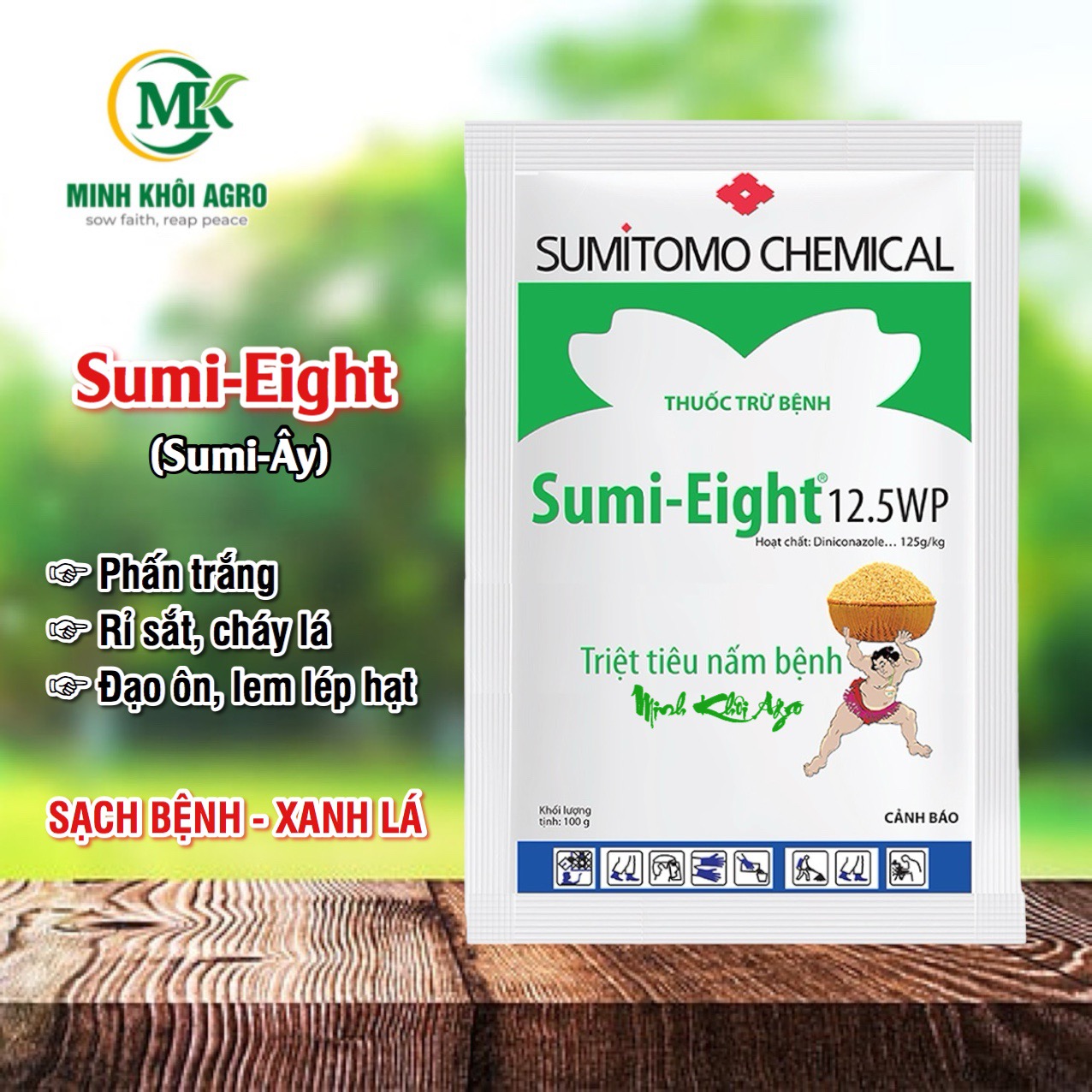 Thuốc trừ bệnh Sumi Eight 12.5WP - Gói 100g